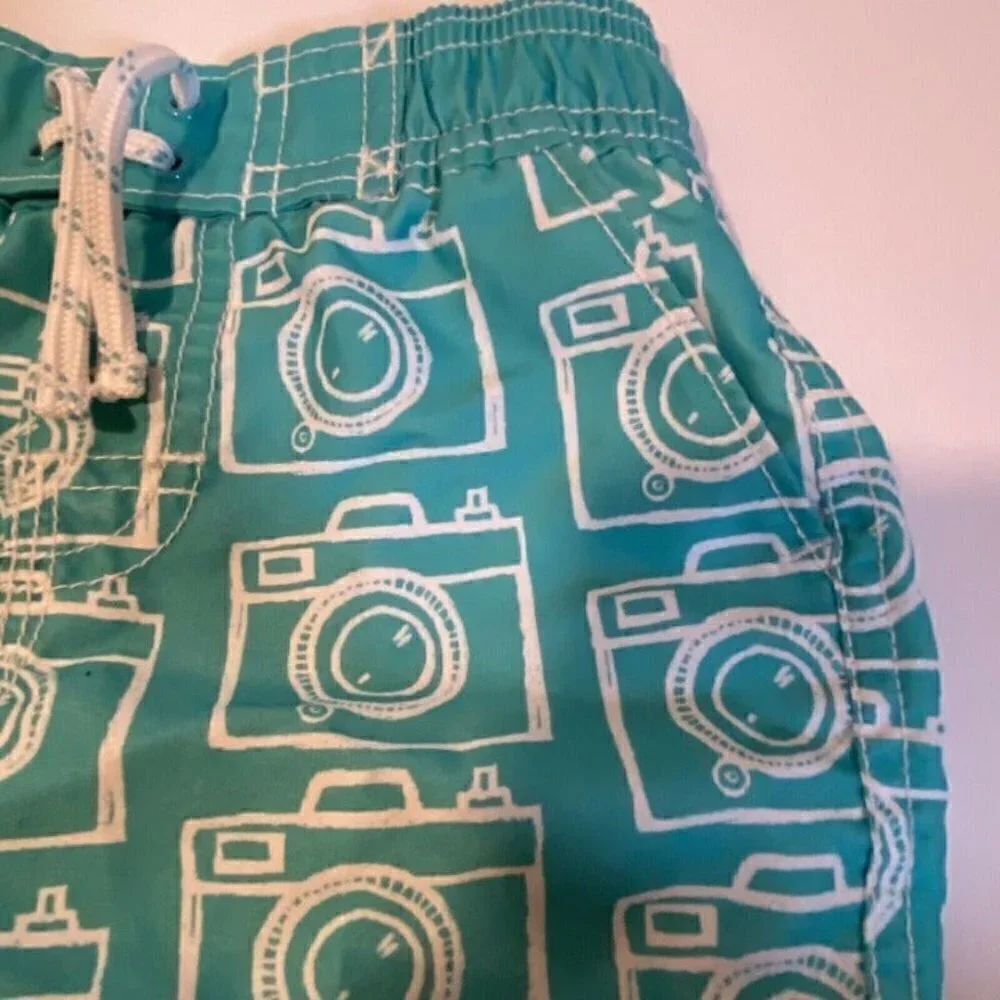 Baby Gap Camera Print Swim Shorts Trunks